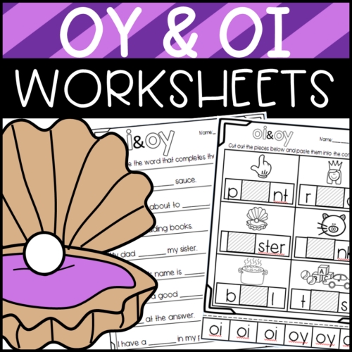 Oi Oy Worksheets for Kids: Fun Phonics Practice Sheets