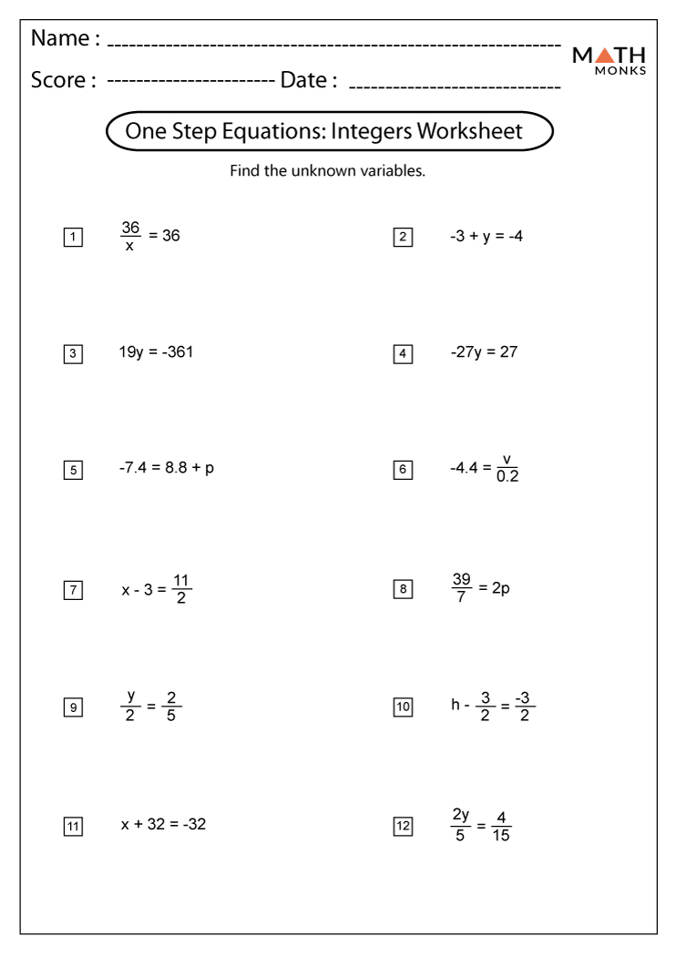 5 Ways to Solve One-Step Equations Easily