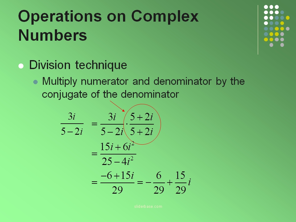 Simplifying Complex Numbers: Operations Worksheet Answers