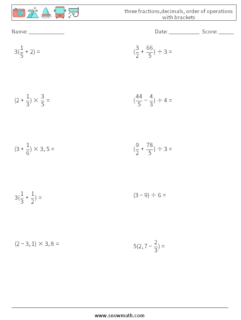 Order of Operations With Fractions Made Easy