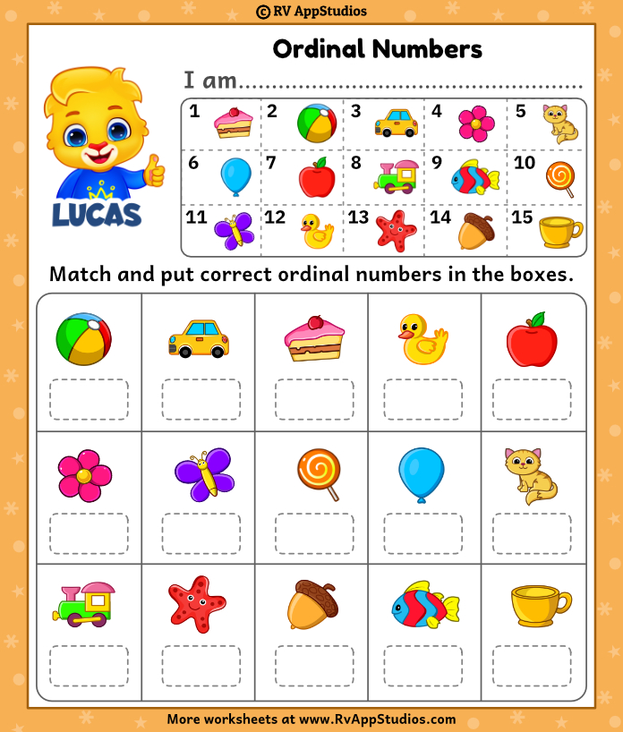 Ordinal Number Worksheet for Kids: Fun and Free Printables