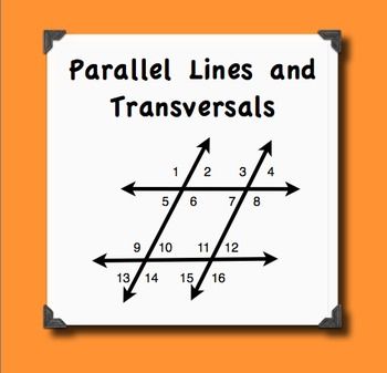 Parallel Lines Transversals And Their Angles A Complete Chart And