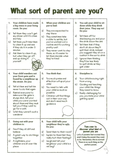 Parenting Styles Worksheet Pdf