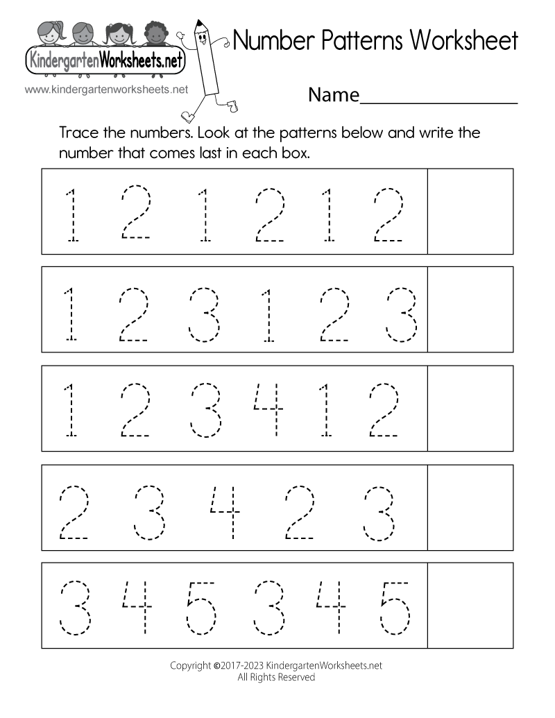 5 Fun Pattern Blocks for Kindergarten Worksheets