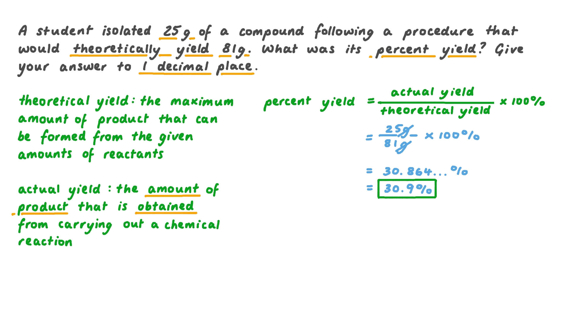 Calculating Success: Percent Yield Worksheet Made Easy