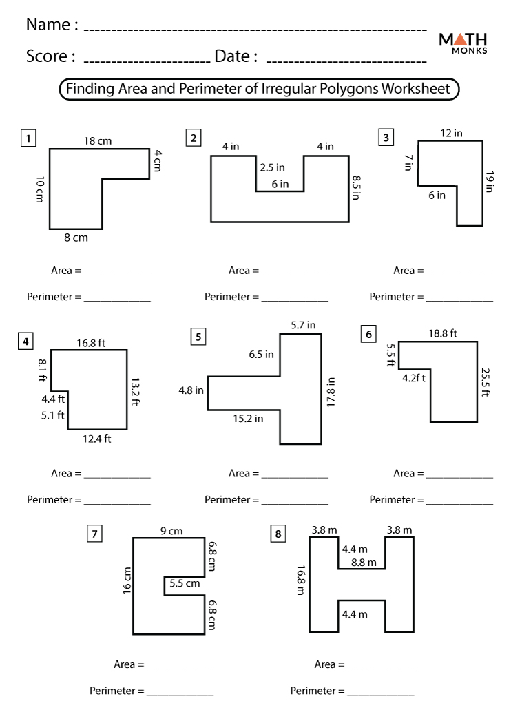 Perimeter Area Worksheets