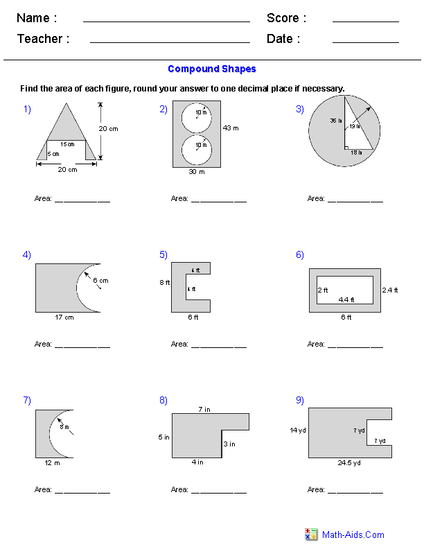 Mastering Perimeter of Composite Figures Worksheet