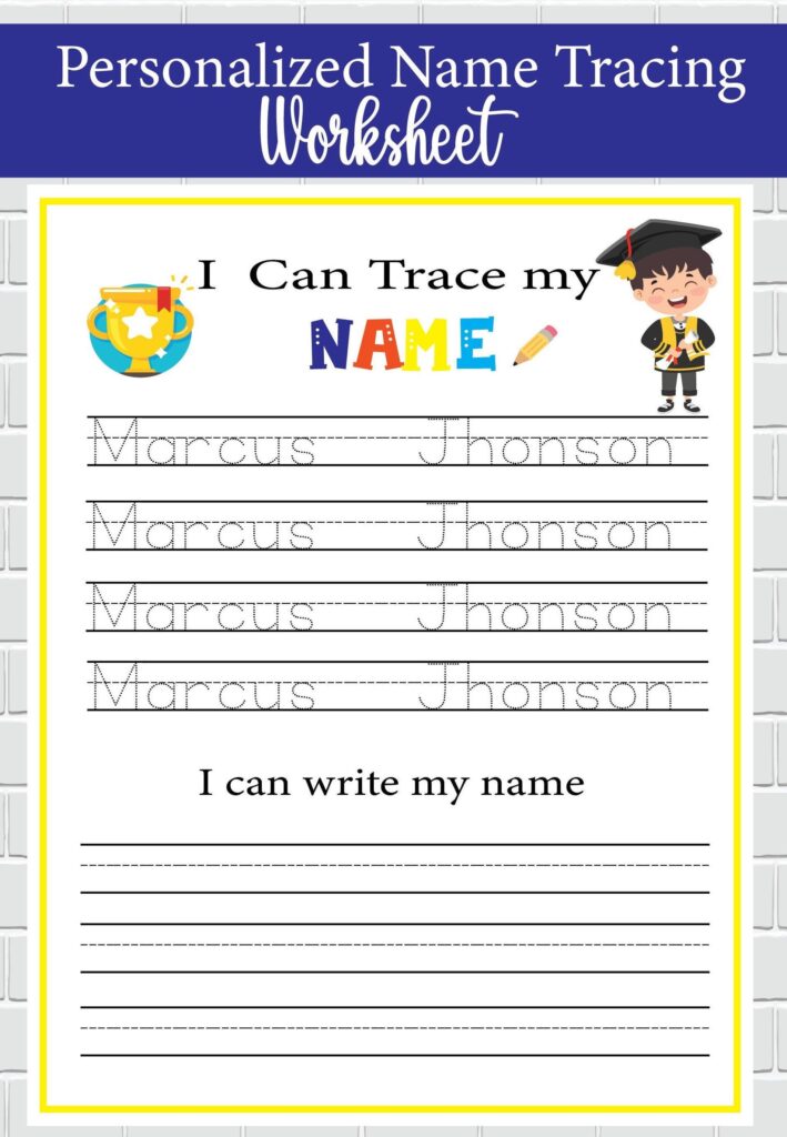 Personal Name Tracing Worksheets Nametracing Worksheets