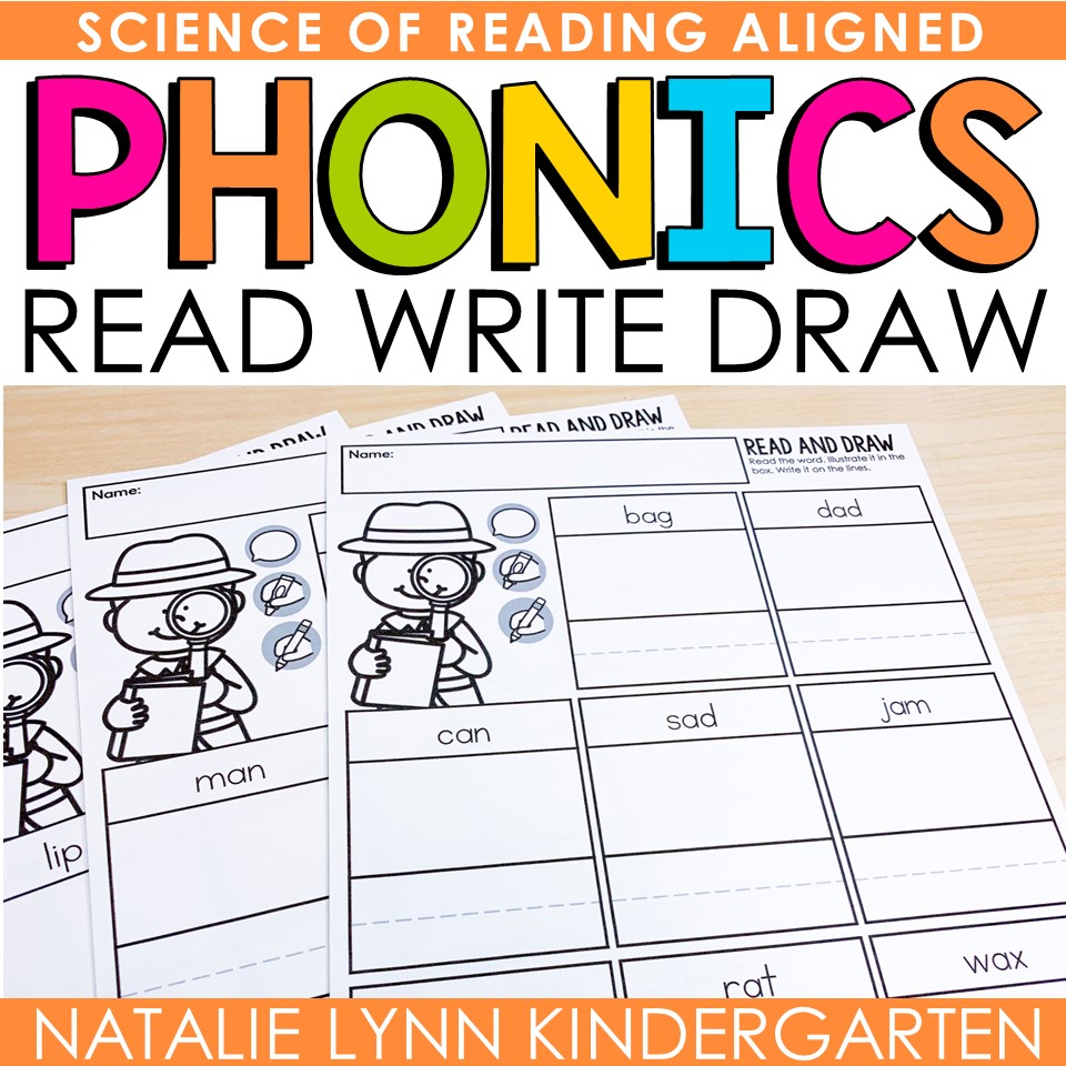 Phonics Read And Draw Science Of Reading Aligned Worksheets