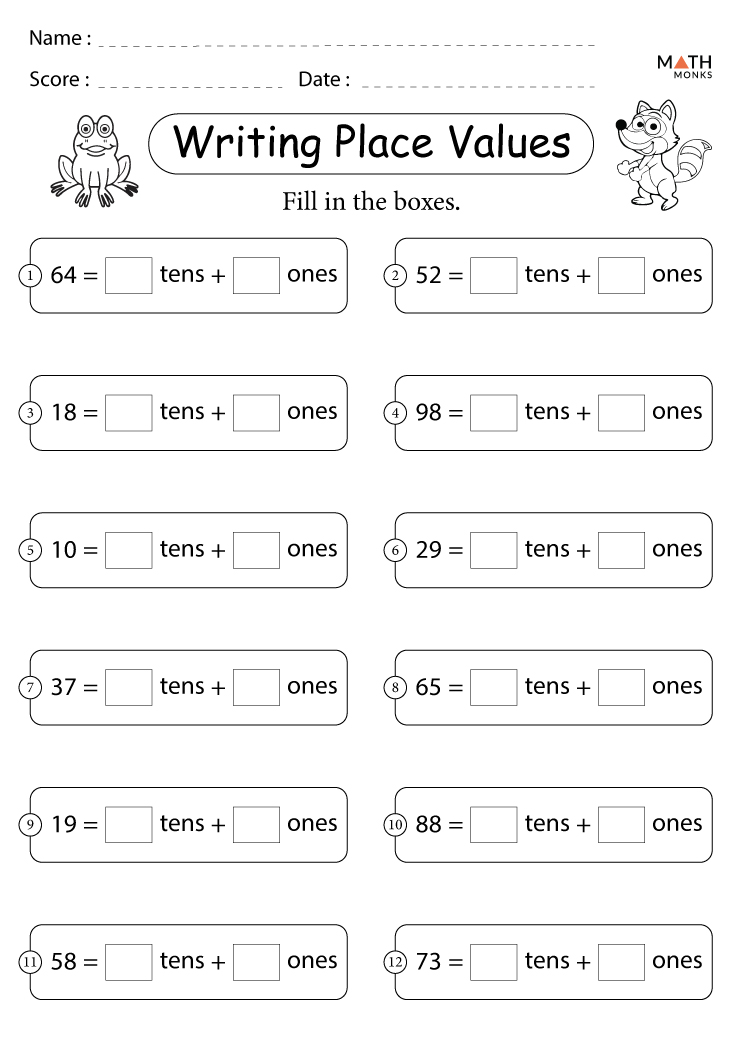 Place Value Worksheet Pdf