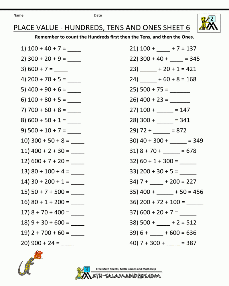 5th Grade Place Value Worksheets Made Easy