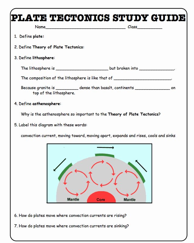 Plate Tectonics Worksheet Answers Inspirational Worksheet Plate Tectonic Worksheet Grass Fedjp