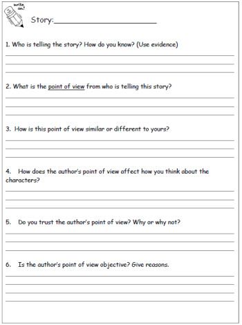 Mastering Point of View Worksheets for Writing Success