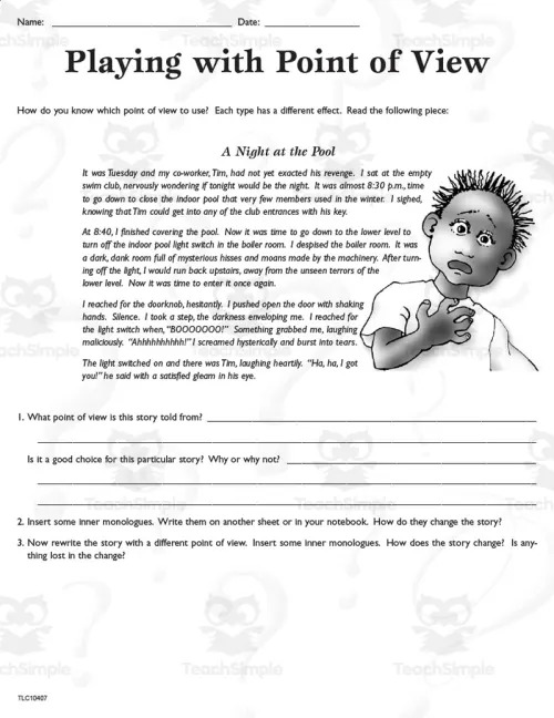 Point of View Worksheets for Effective Storytelling