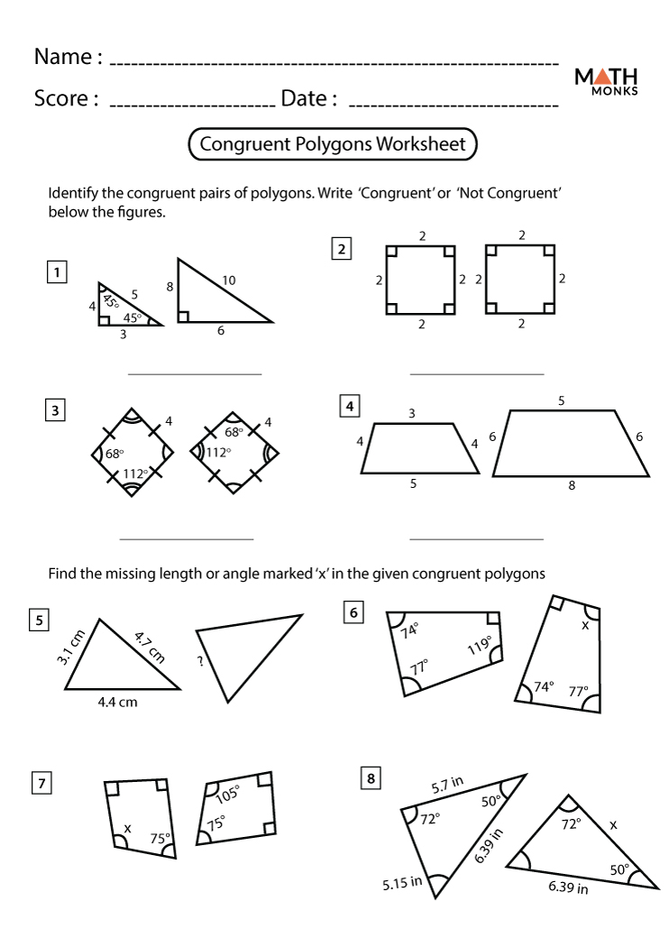 Polygons Worksheet With Answers Pdf