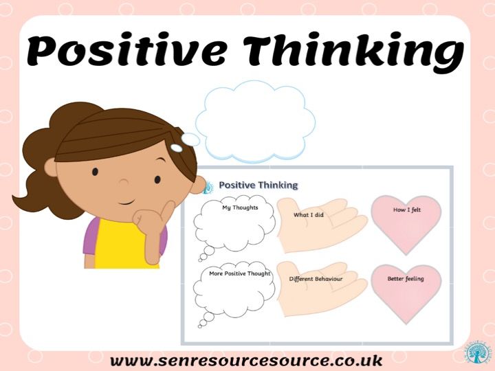 Positive Thinking Worksheets Printable