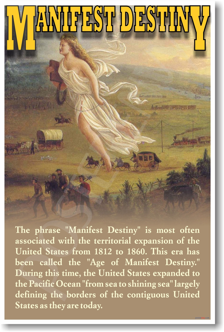 Posterenvy Manifest Destiny U S History Social Studies Poster Ss041