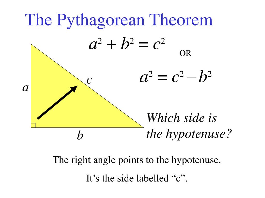 Ppt The Pythagorean Theorem Powerpoint Presentation Free Download