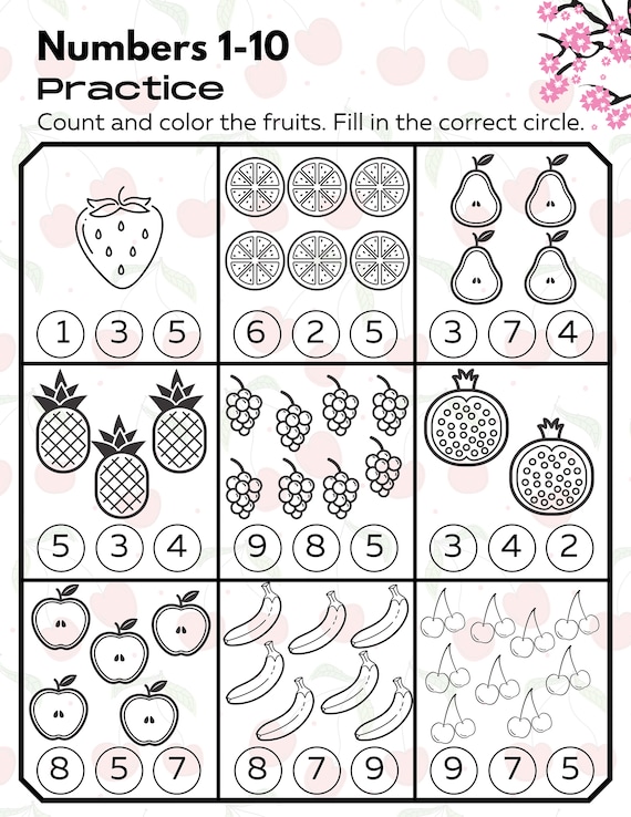 20 Free Pre K Math Worksheets to Print