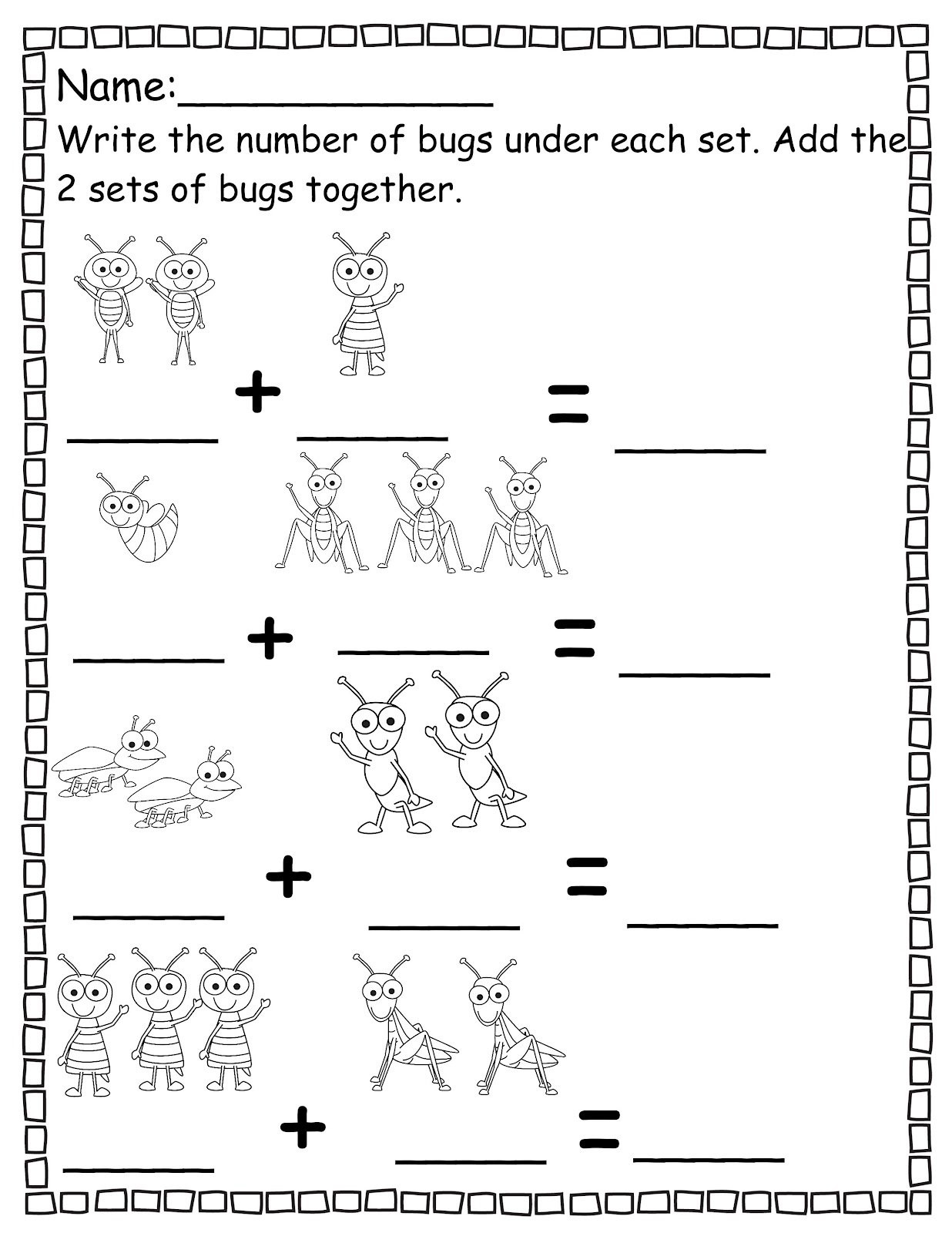 Pre K Worksheets Math Fun for Little Learners