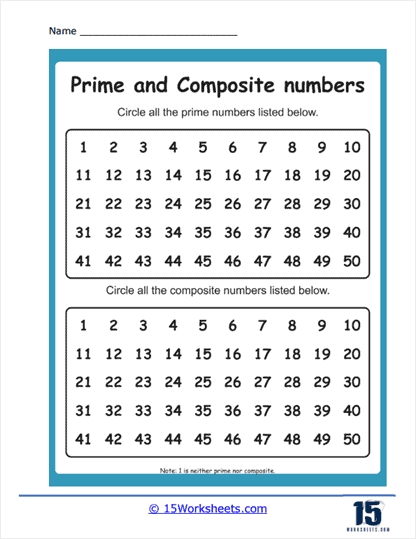 Prime And Composite Numbers Worksheets 15 Worksheets Com