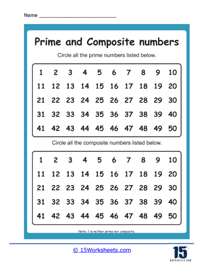 5 Ways to Master Prime Number Worksheets