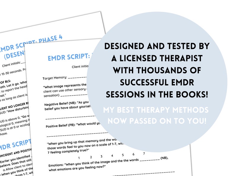 7 EMDR Worksheets for Healing and Recovery