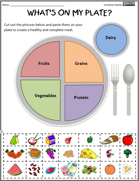 Healthy Food Worksheets for Kids to Print and Learn