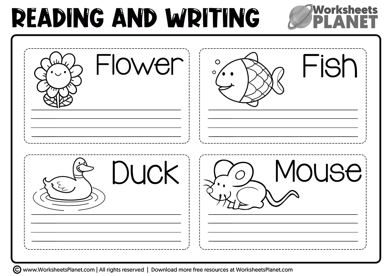 Kindergarten Writing Worksheets for Early Learning Success