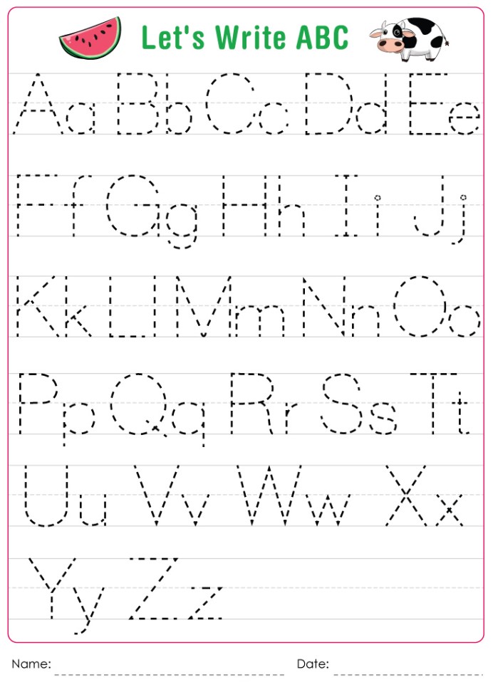 Free Printable Letter Worksheets for Kids