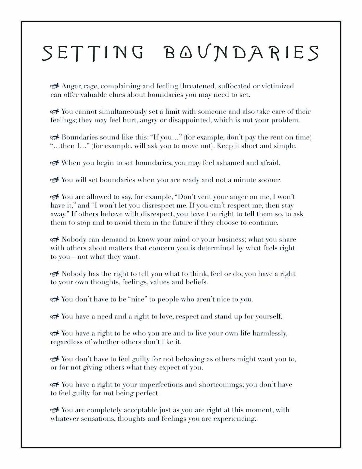 Set Healthy Limits with This Printable Personal Boundaries Worksheet