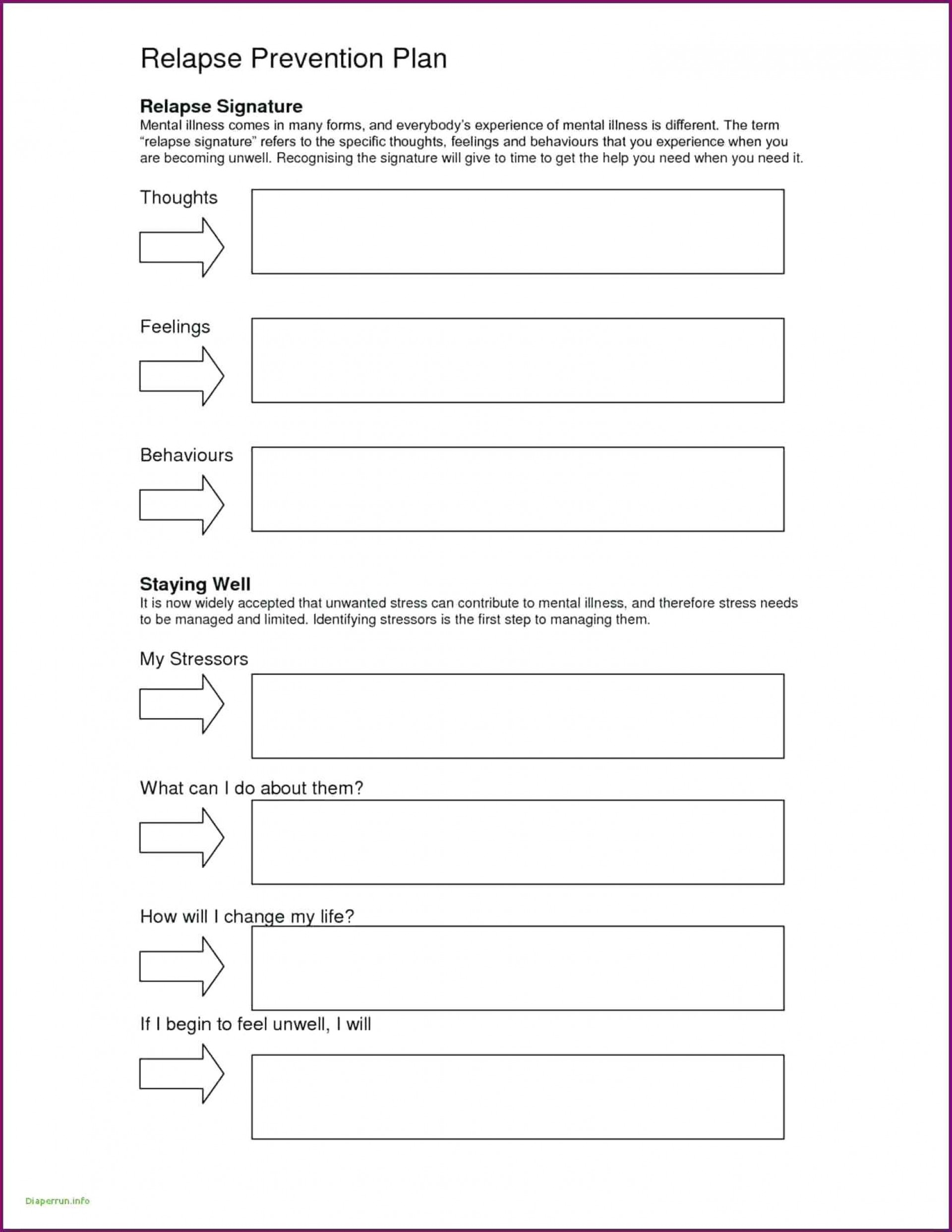 Printable Wellness Recovery Action Plan Worksheets Printable Templates