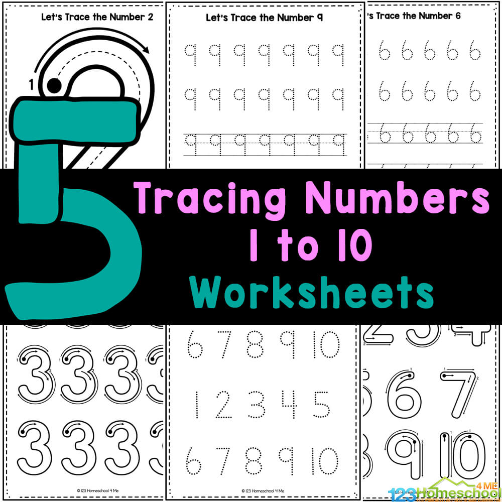 Printable Worksheet Numbers 1 10