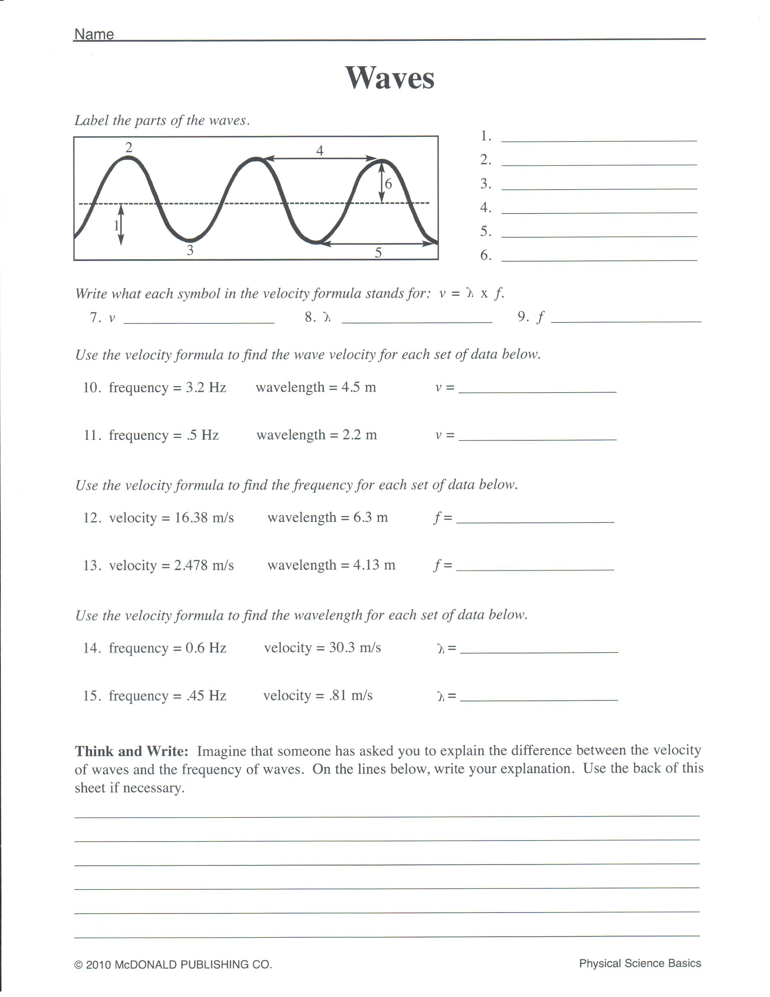 10 Printable Worksheets for 8th Graders