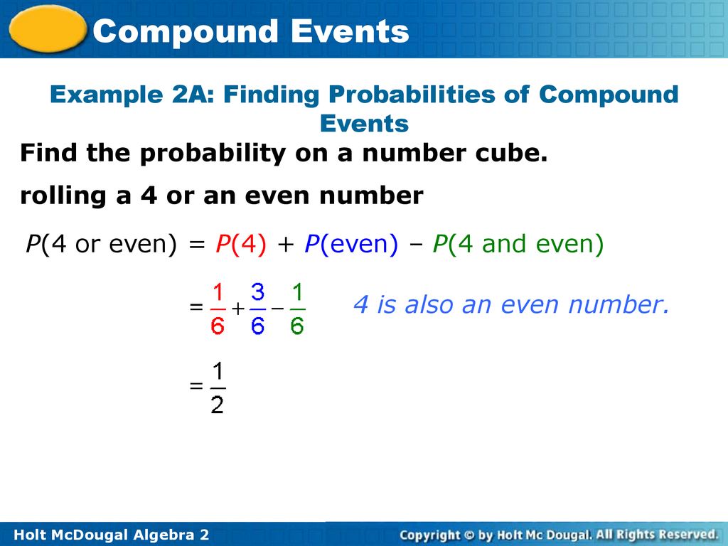 Probability of Compound Events Made Easy