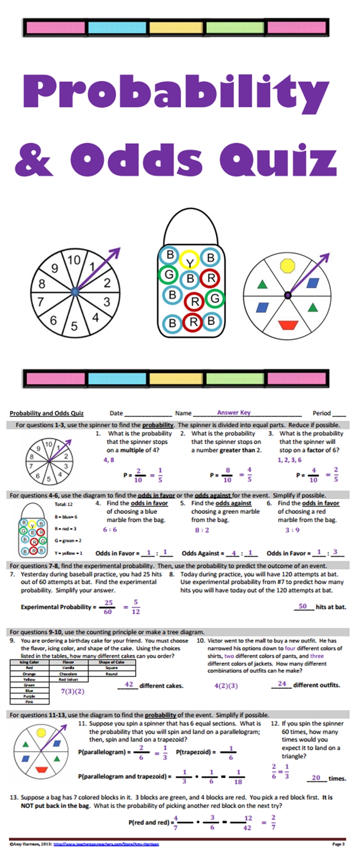 Probability Of Independent And Dependent Events Worksheets