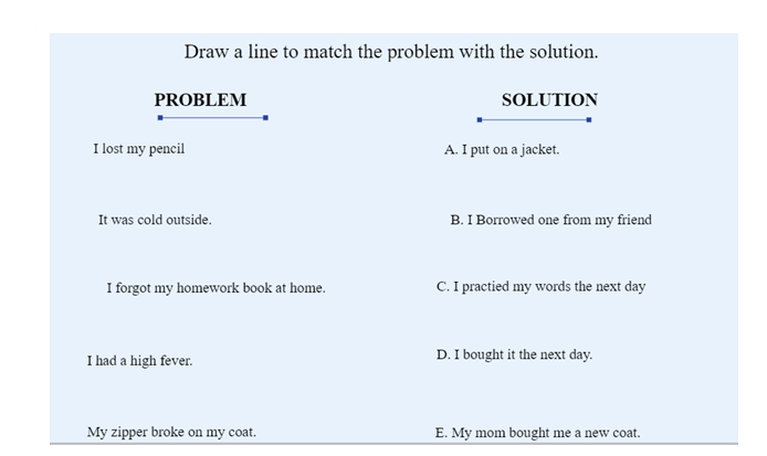 Problem Solution Worksheets