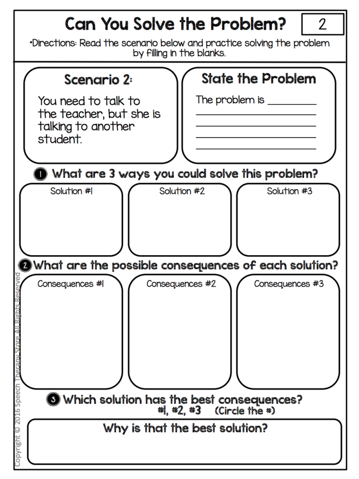 7 Problem Solving Therapy Worksheets to Try