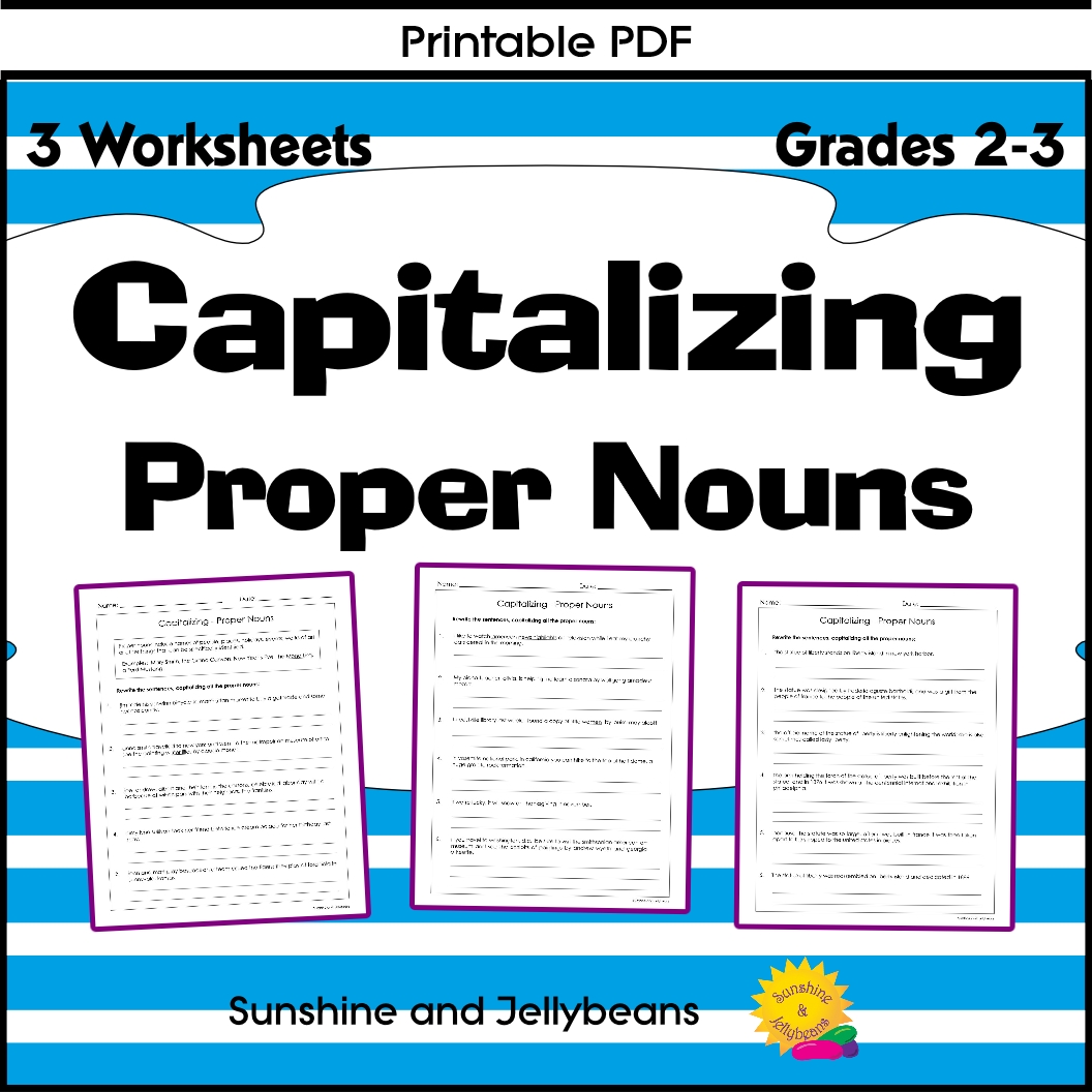 Practice Proper Nouns with Our Worksheet