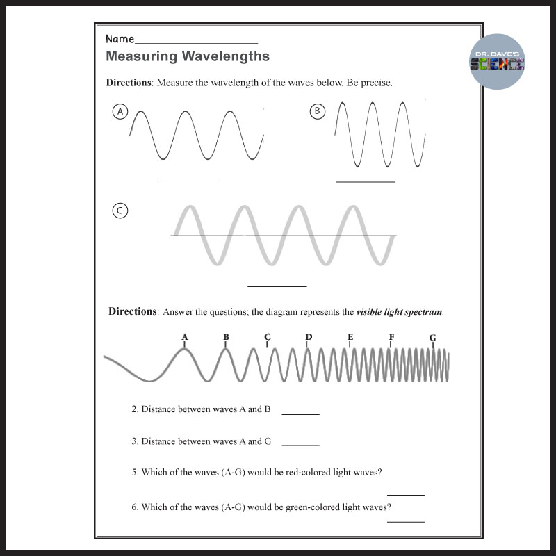 Properties of Waves Worksheet for Physics Students