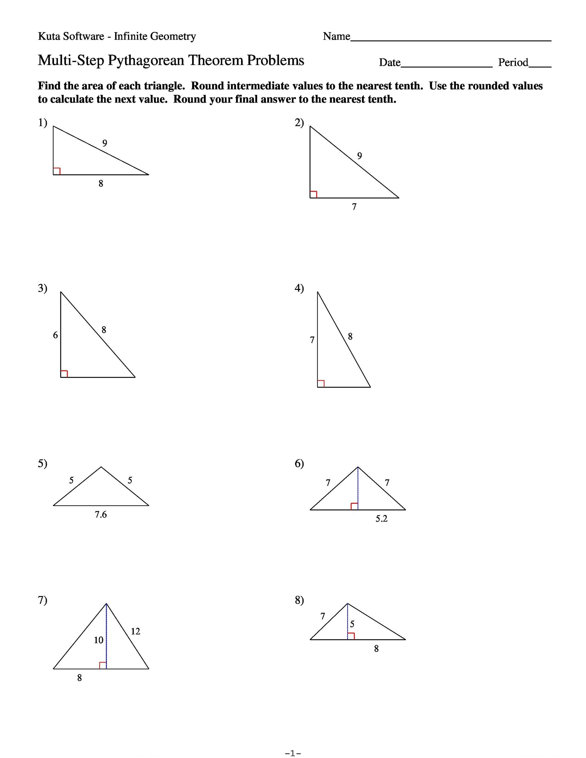 Solving Triangles with Pythagorean Theorem Word Problems Made Easy