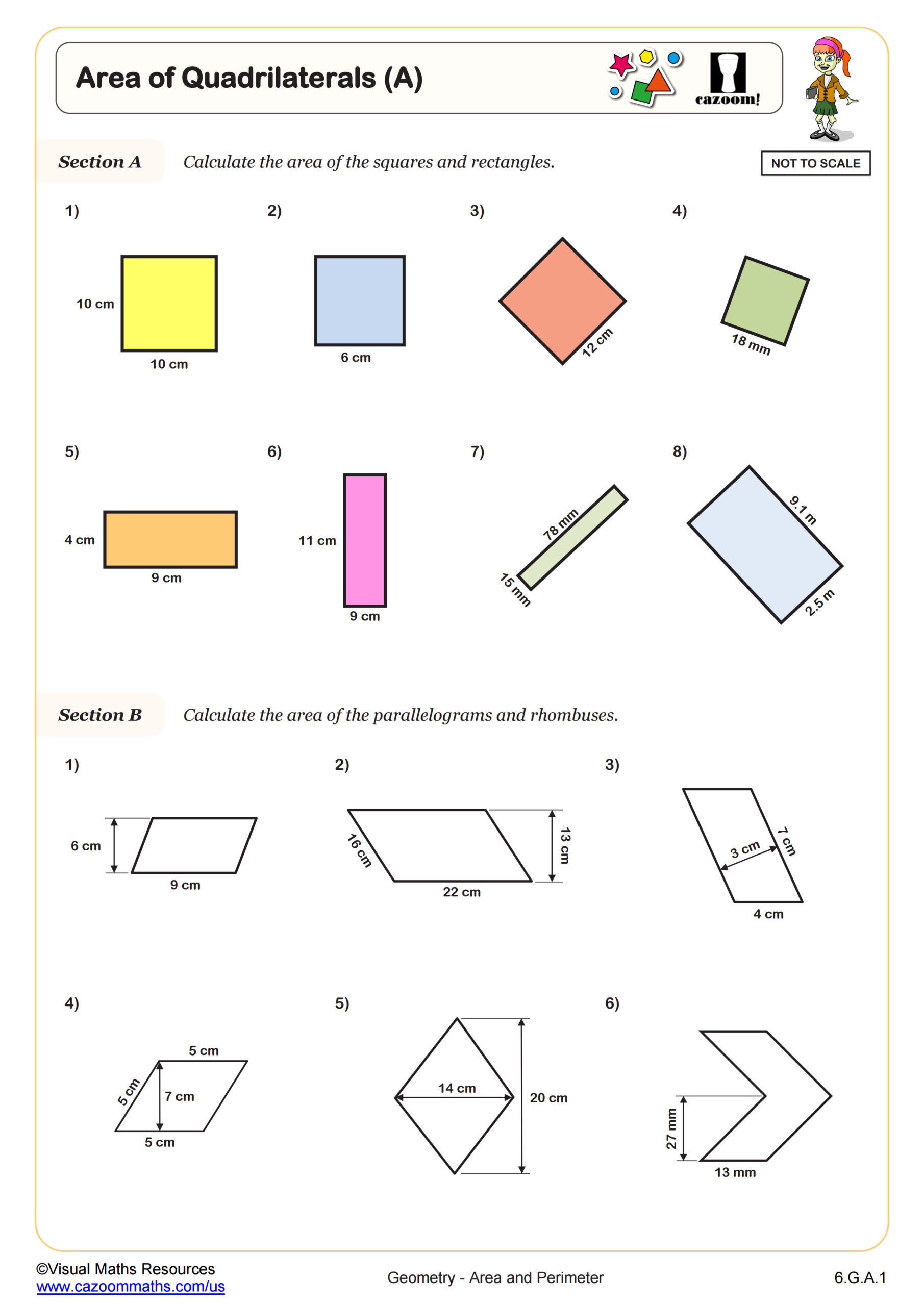 Quadrilaterals Worksheet Pdf