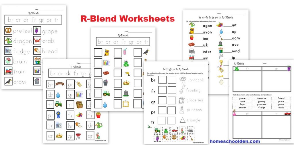 R Consonant Blend Activity Packet And Worksheets By Teach Simple