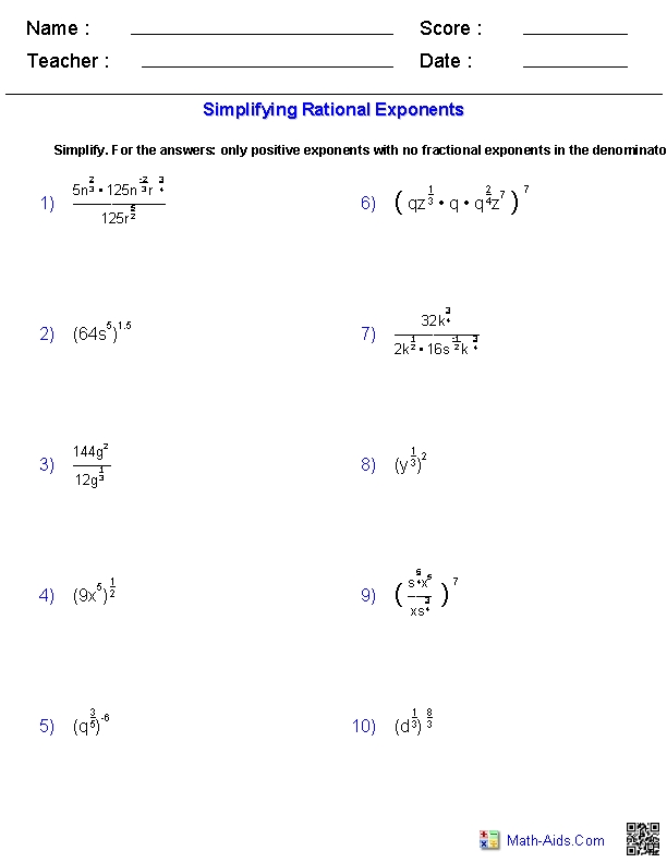 Simplifying Radicals and Rational Exponents Made Easy