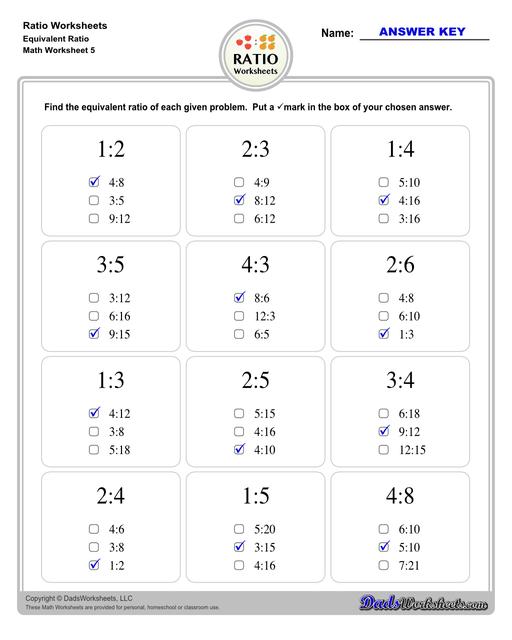 Ratio Worksheets