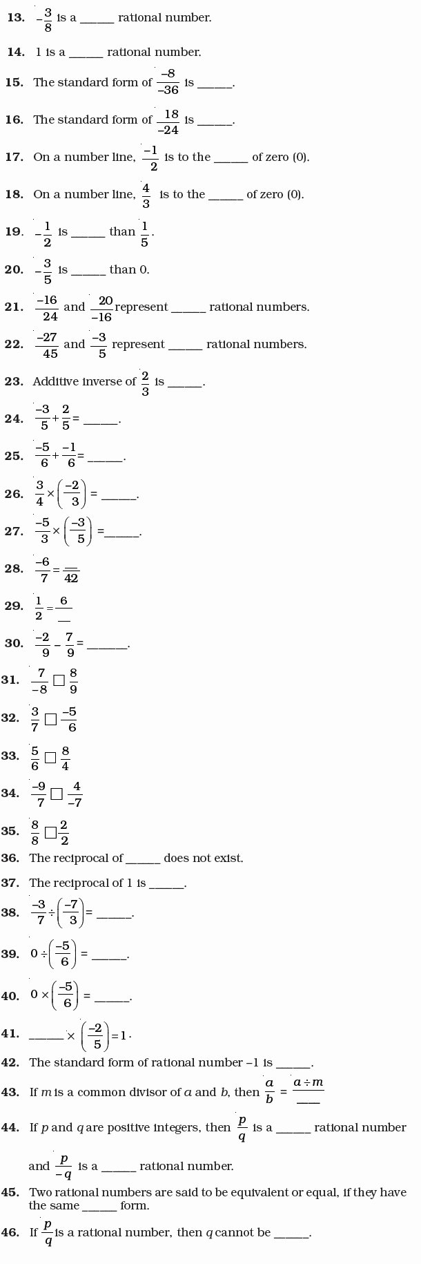 Rational and Irrational Numbers Worksheet Practice