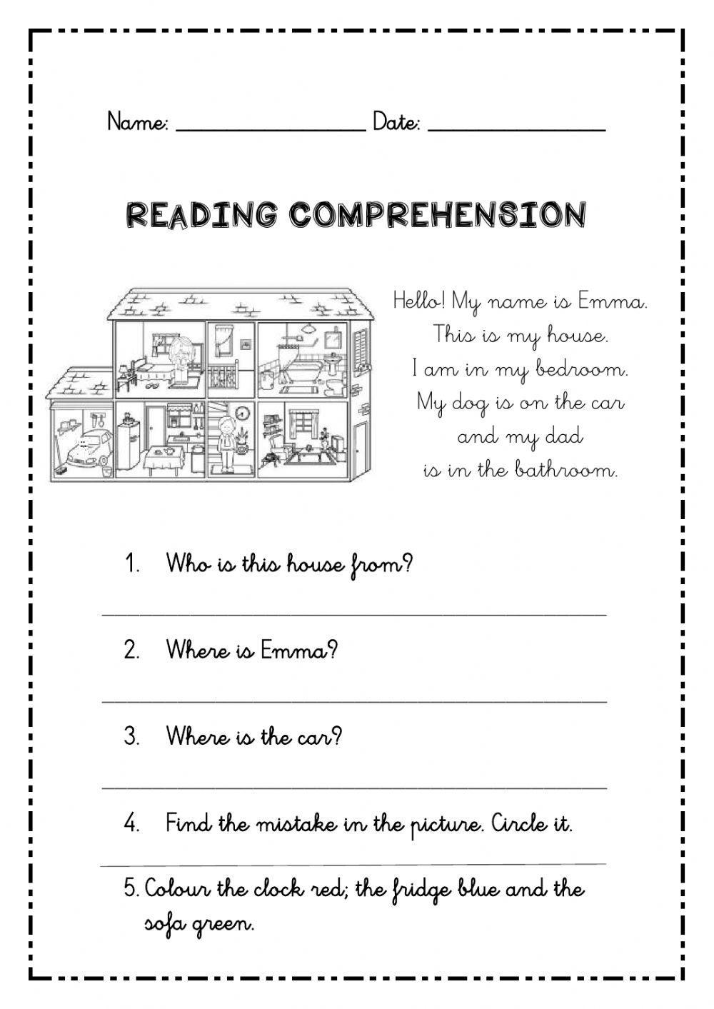 Reading Comprehension Grade 2 Pdf