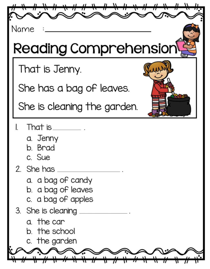 1st Grade Reading Comprehension Worksheets Made Easy