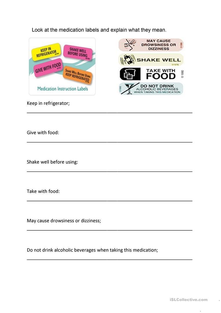 Reading Food Label Exercises