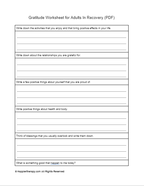 7 Worksheets for a Successful Recovery Group